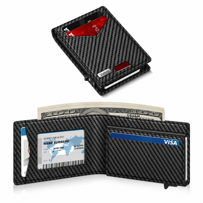 Valtro™ Pop-Up RFID Wallet (Carbon Black)