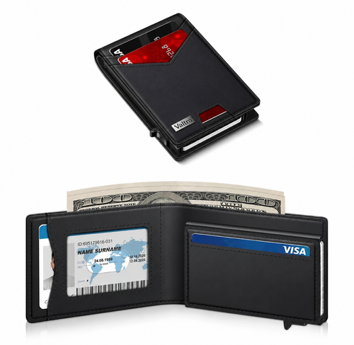 Valtro™ Pop-Up RFID Wallet (Black)