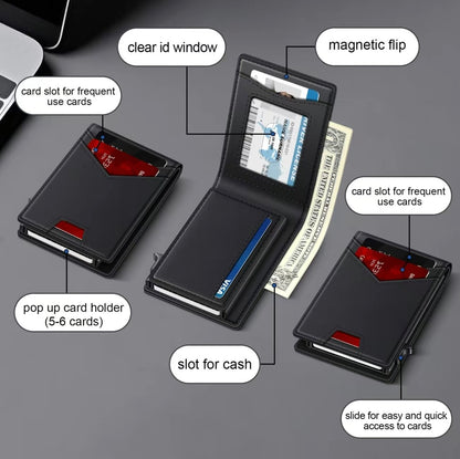 Valtro™ Pop-Up RFID Wallet (Black)