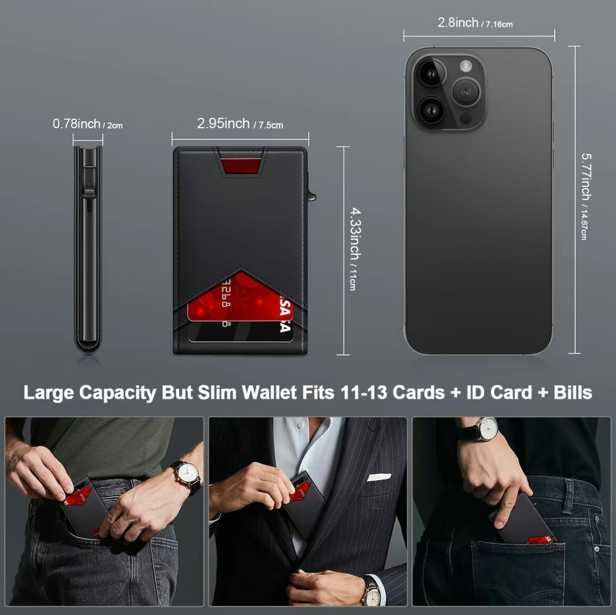 Valtro™ Pop-Up RFID Wallet (Black)