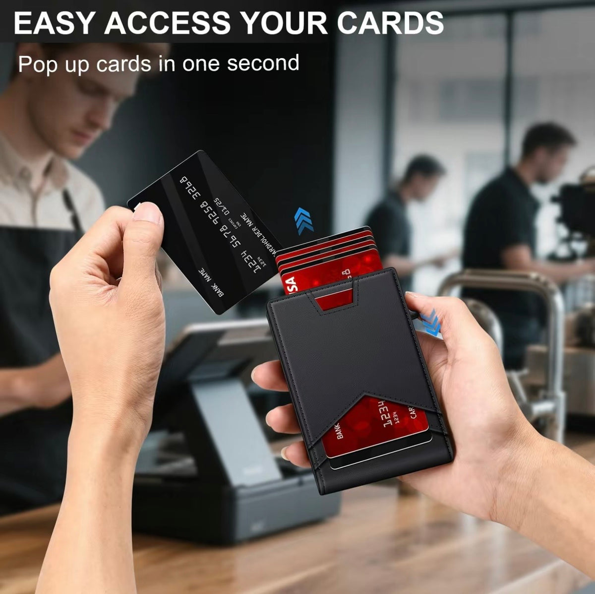 Valtro™ Pop-Up RFID Wallet (Black)
