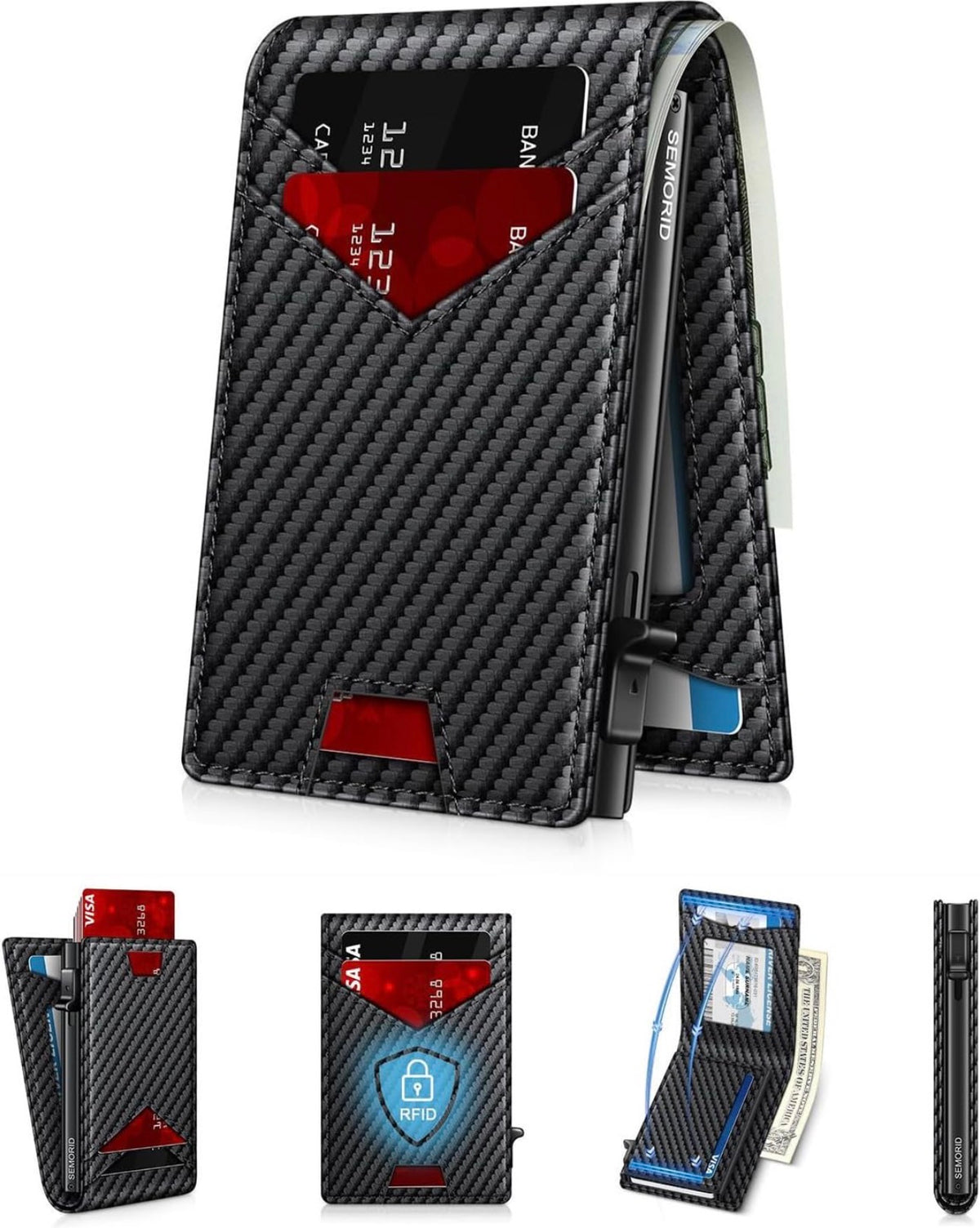 Valtro™ Pop-Up RFID Wallet (Carbon Black)