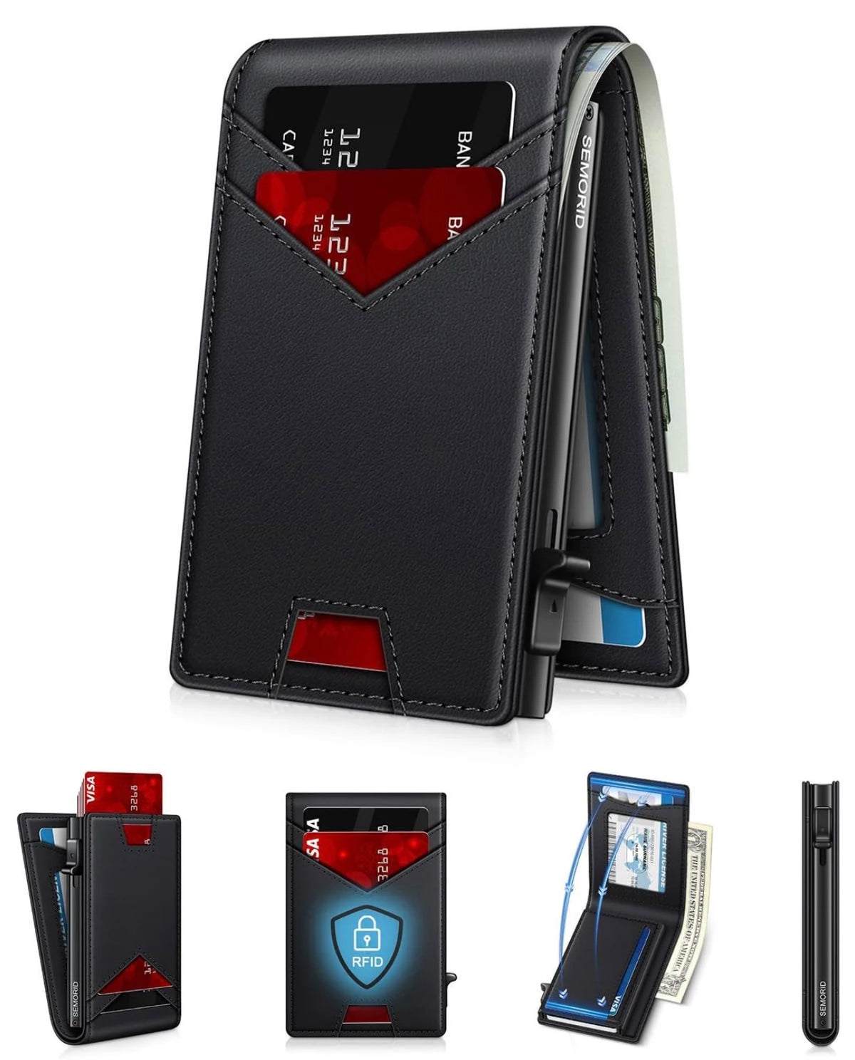 Valtro™ Pop-Up RFID Wallet (Black)